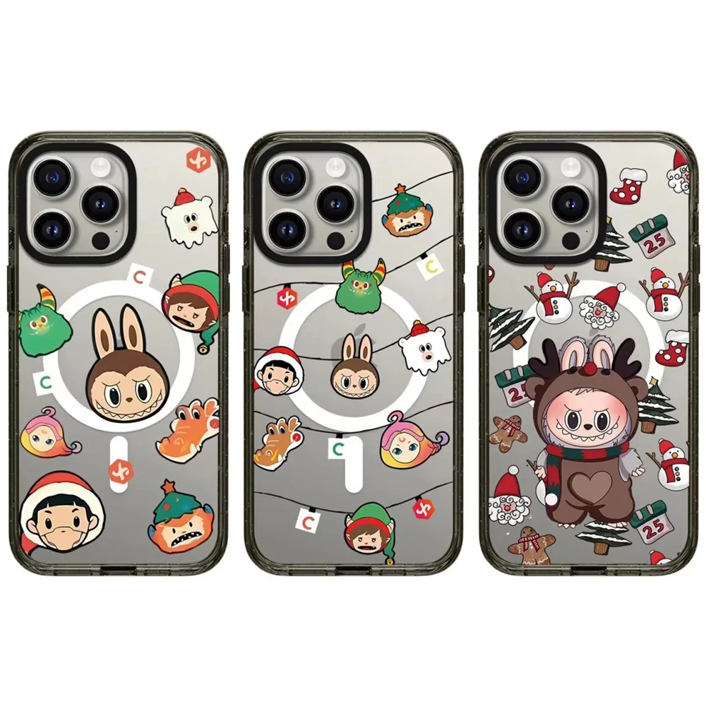 

Christmas Hat Doll 2.0 Acrylic Black Border iPhone 12 13 14 15 16 Pro Max Case - Protective iPhone Case with MagSafe