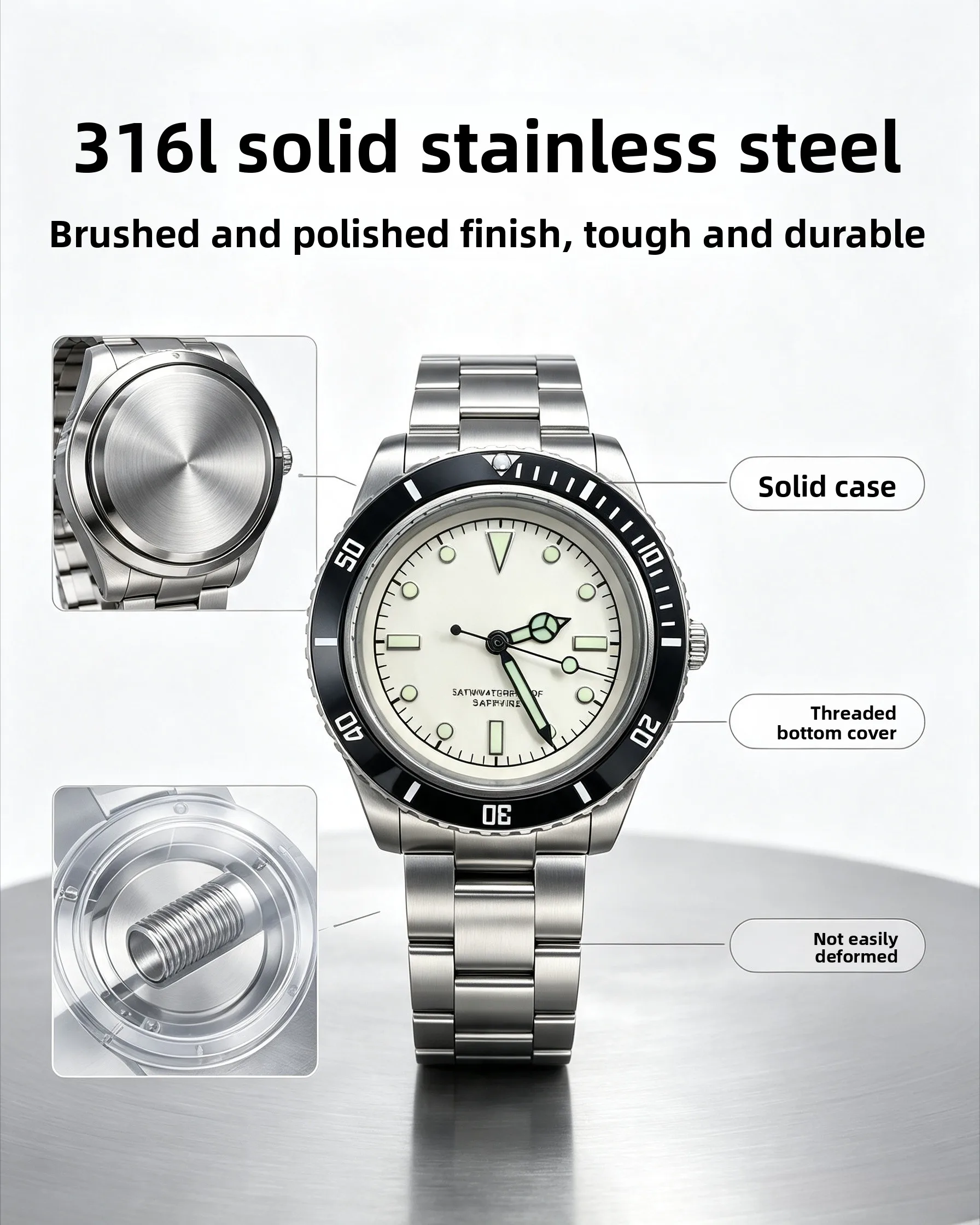 Stainless Steel Watch Men's Eu - Best Luxury Quartz Watch recension och pris
