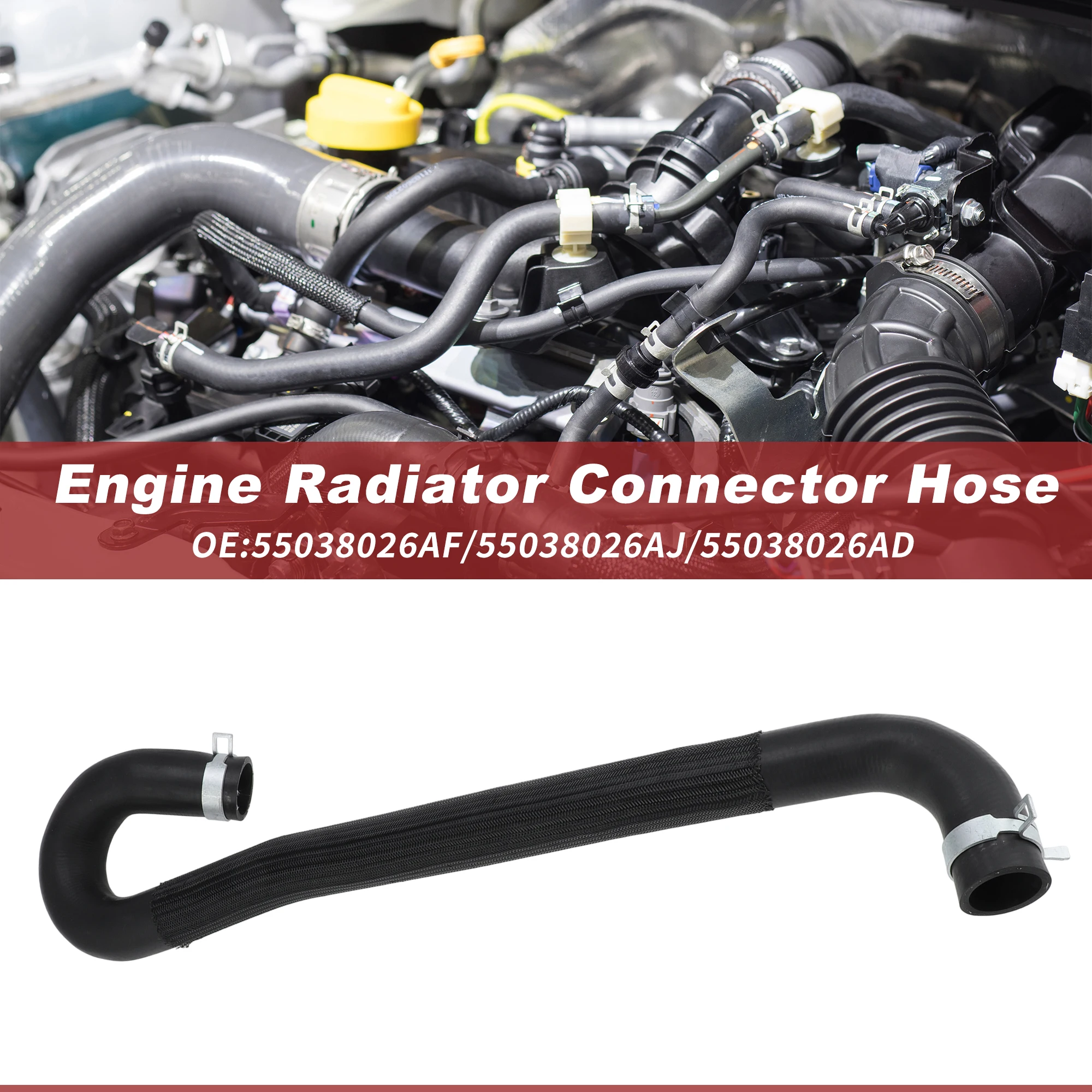 

X Autohaux Водяной шланг нагревателя HVAC для Dodge Durango 2011-2025 для Jeep Grand Cherokee 2011-2021 Нагревательная труба HVAC No 55038026AF