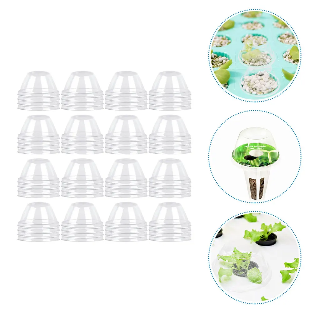 

150pcs Transparent Plant Dome Greenhouse Covers Frost Freeze Protection Humidity Durable Pe Material Lightweight Portable