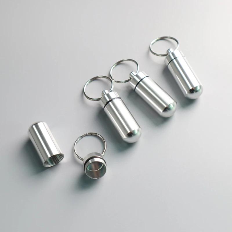 

Мини-портативный чехол для таблеток, водонепроницаемый алюминиевый чехол, бутылка для таблеток, контейнер для лекарств, витаминов, рыбных масел, органайзер для хранения