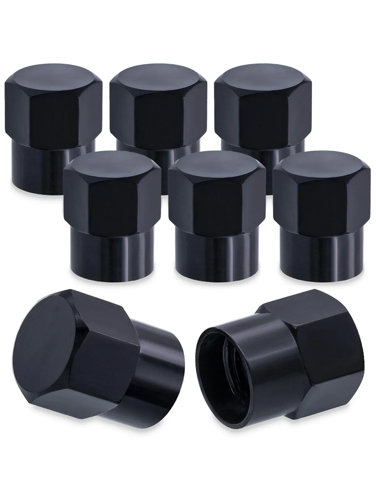 Bouchons de Valve colorés en alliage d'aluminium pour pneus de voiture, capuchons anti-poussière pour berline, capuchons de Valve d'air à cinq points colorés