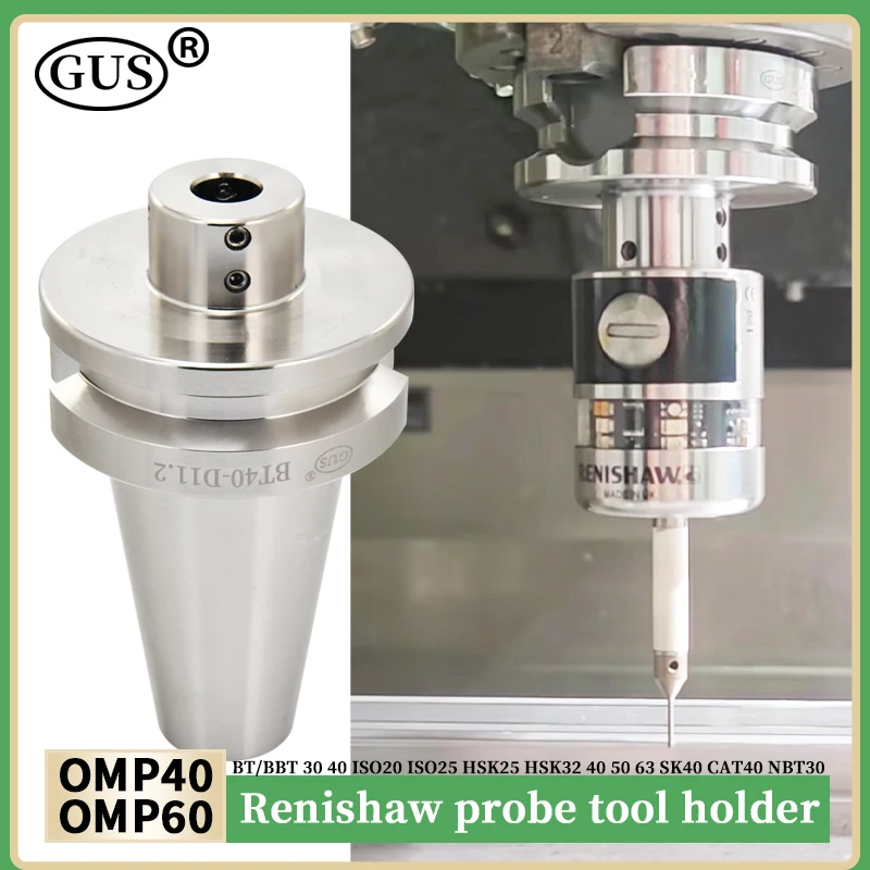 

Stainless steel toolholder BT BBT 30 40 ISO20 ISO 25 HSK 32 42 50 63 CAT40 SK40 NBT30 renishaw tool probe omp40 D11.2 omp60 D20