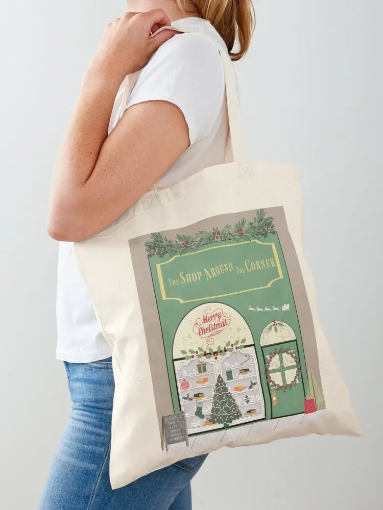 The Shop Around The Corner - Christmas Tote Bag Portable shopping bag Reusable bags reusable shopping bag