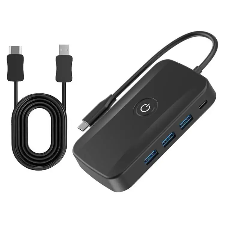 5-In-1 Wireless Casting Dock PD100W Fast Charger USB-C Docking Station(PD 100W+USB3.0 X 3), Cable Length:73.5cm
