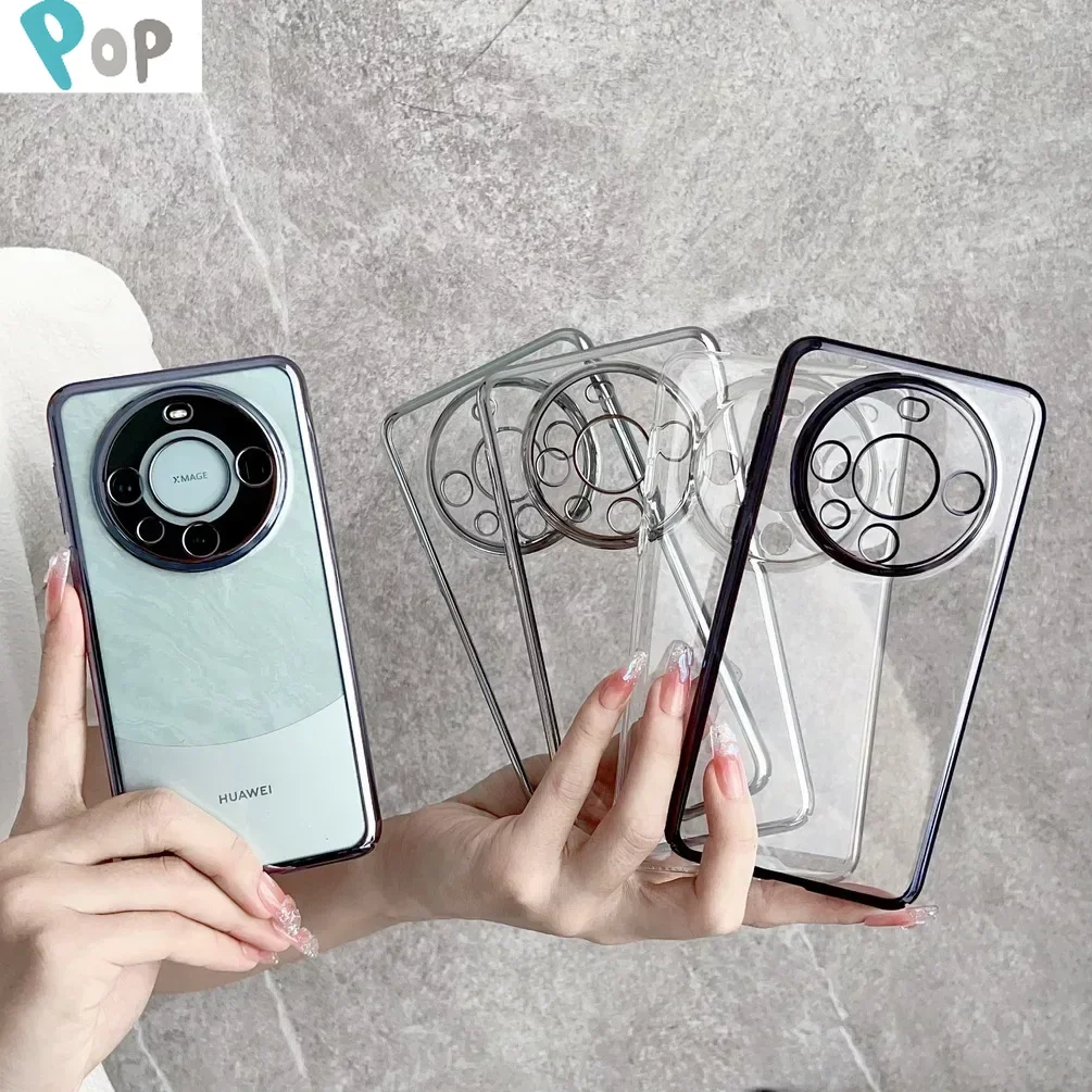 

Electroplated Hard Phone Protective Case For Huawei Mate 60 Pro Mate60 Mate 50 Pro 40 30 Hard Slim Ultra Camera protection Cover