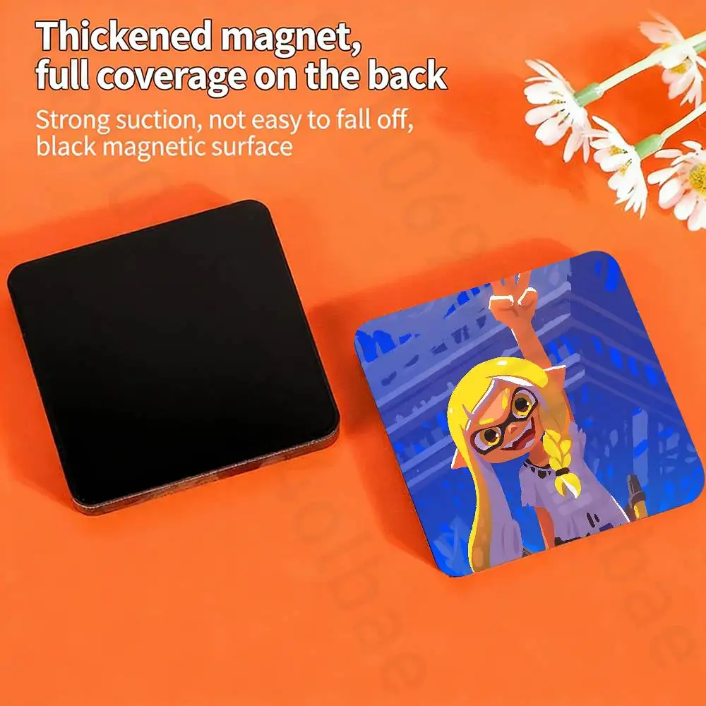 S-SplatoonS Fridge Magnet Personalized Magnetic Durable Plastic Square Picture Surface Fridge Magnets