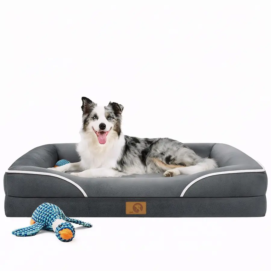 

Dog Bed Large Sized Dog 42x30 inch Orthopedic Large Dogs Bed XL Outdoor Pet Cat Bed Sofa Supplies with Toy Dogs Crate Pad Couch