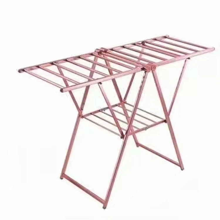 

Balcony aluminum folding laundry rack dryer cloth rack bracket foldable laundry drying