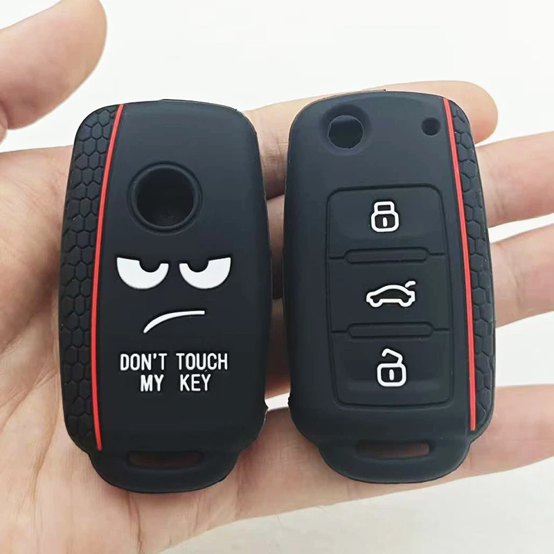 Nueva funda de silicona para llave de coche, carcasa protectora para Volkswagen Polo Passat b5 golf 4 5 6 MK5 MK6 Eos Bora Beetle TSI