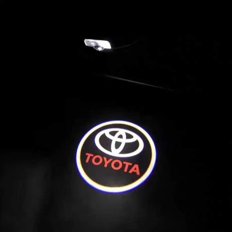 

For TRD Toyota Logo Wireless Car Door Courtesy Light Laser Projector Welcome Lamp Corolla Yaris Aygo Prius Camry GR 4Runner