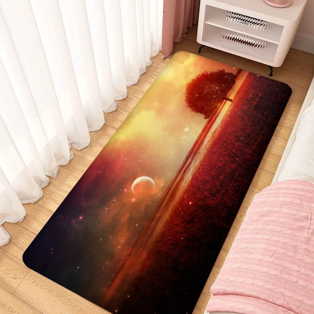 Doormat for Entrance Door Moon Door Mat Washable Non-slip Kitchen Rug Cute Room Decor Balcony Floor Bath Mat Bedroom Mats Carpet