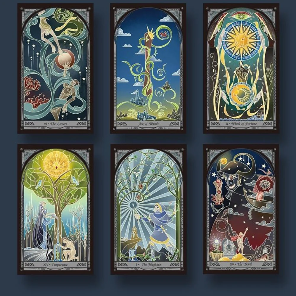 Złamane lustro Tarot Złamane lustro TarotWeite system wieży tarota książka karty taluo karty stołowe