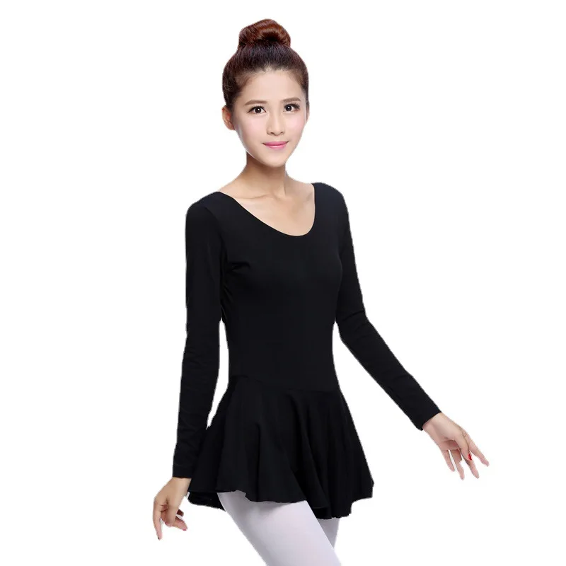 

Ballet Dancer Leotard Dance Gymnastics Dress Grown Ballerina Costume Girls Dancing Wear Long Sleeve