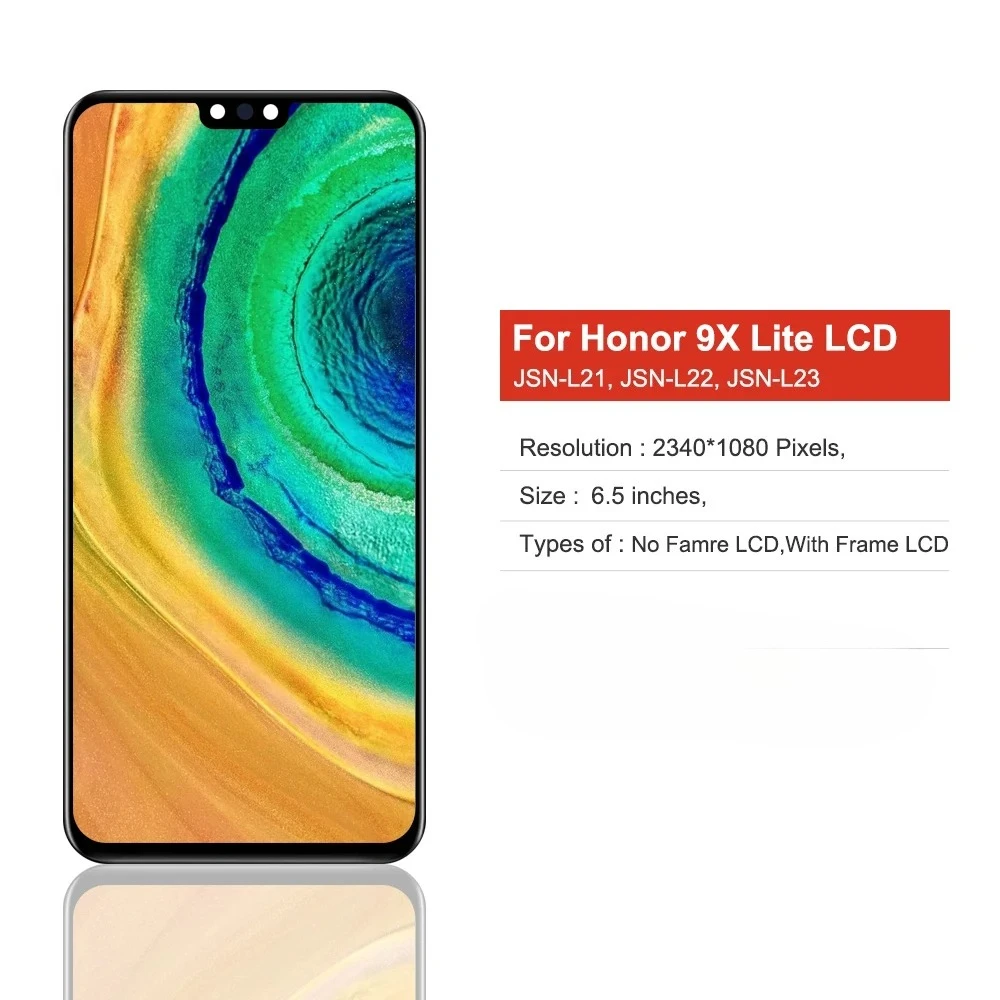 Display For Honor 9X Lite LCD Display Touch Screen Digitizer Assembly Replacement For Honor 9X Lite JSN-L21 Display
