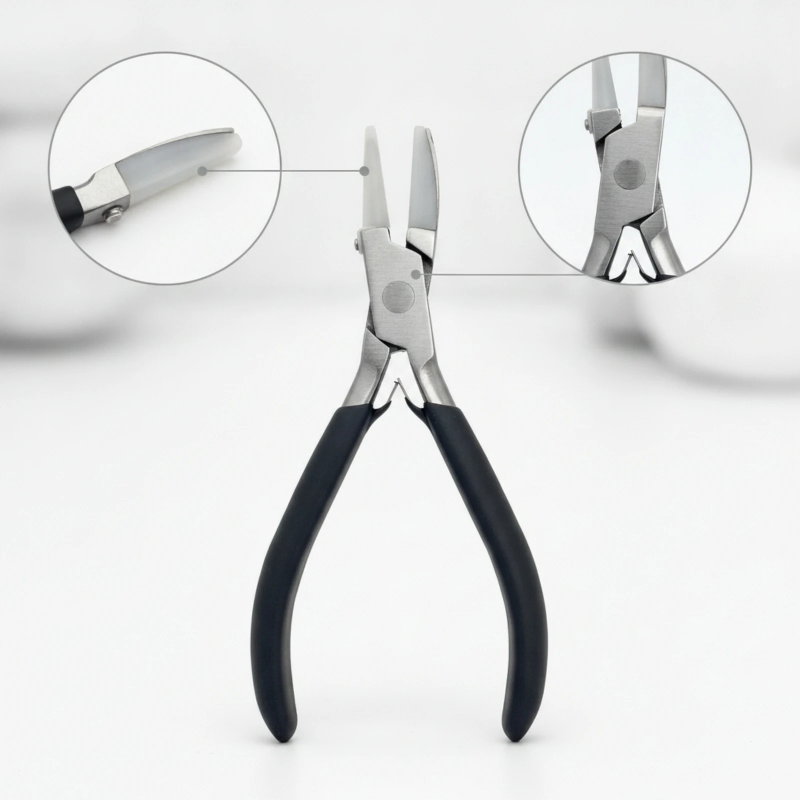 Precision Pliers Compact Shaping Pliers Tool Spring-Loaded Ergonomic for Jewelers, Jewelry Making, Eyeglass Repair