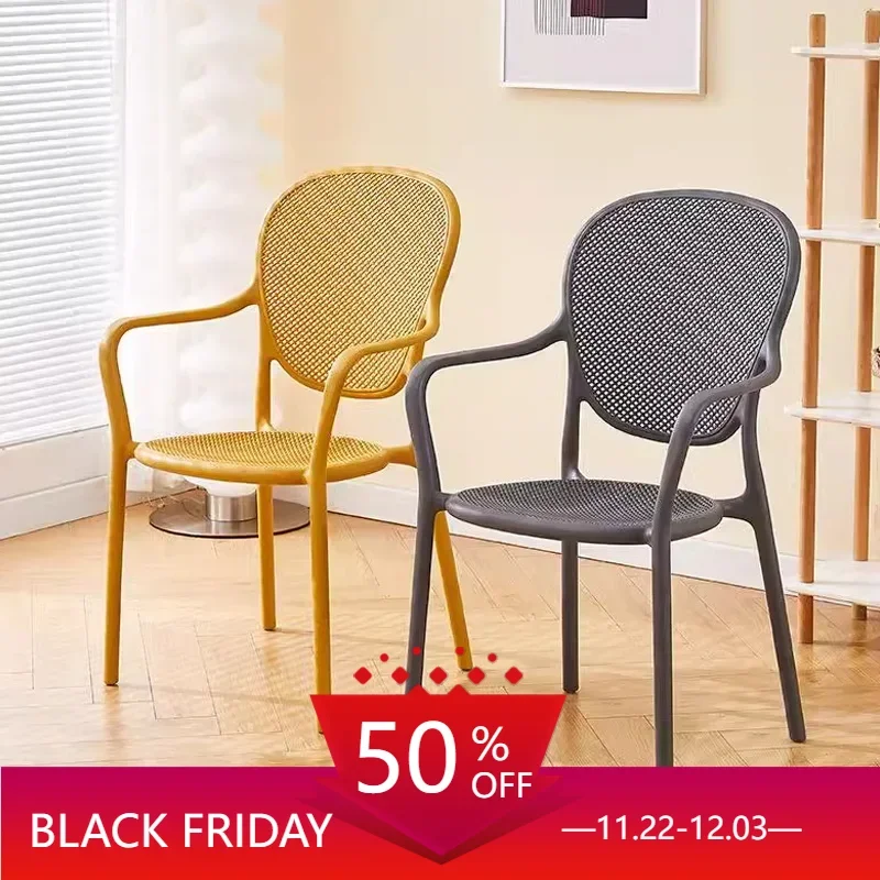 

Plastic Design Chairs Living Room Relaxing Modern Nordic Accent Lounges Armchair Living Room Sedie Cucina Room Furniture MQ50KT