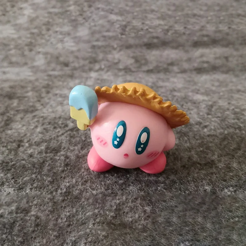 Figura de Anime Kirby Frozen, helado de sandía de verano, Estrella Kawaii, muñeca rosa, decoración decorativa para habitación, modelo de juguete de navidad, regalos