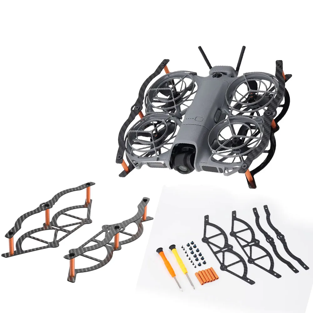 

Anti-collision Mecha for DJI NEO 2 All Carbon Fiber Armored Ultra Lightweight Mecha Drone Camera Protective Accessories
