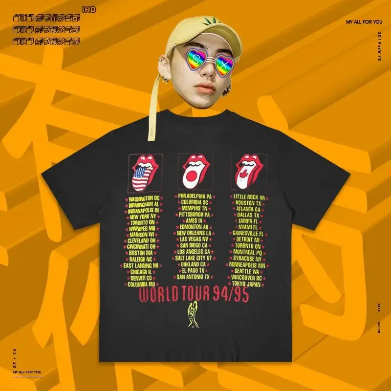 

The Rolling Stones Oldschool Vintage Plus Size Short Sleeved T-shirt for Women with Half Sleeves 100% Cotton