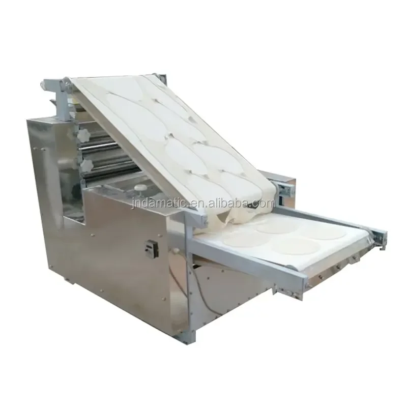 Wholesale Professional Big Tortilla Roti Canai Paratha Press Dough Iraqi Bread Roller Maker Grain Product Making Machine