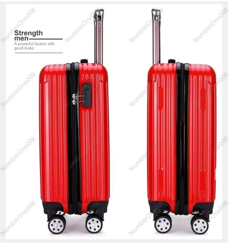 20-Inch Student Suitcase Custom-printed Logo Large-capacity Outdoor Suitcase Universal Wheel Password Boarding Case