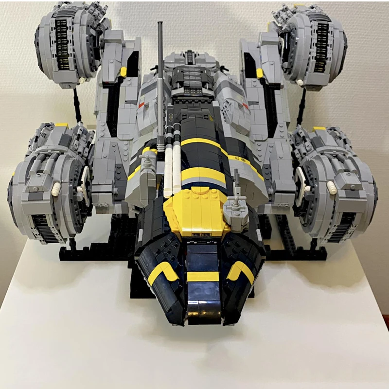 Bricklink Creative Movie Alien Spceship MOC USCSS Prometheus Ship Sets Large Building Blocks Toys Adult Christmas Gift