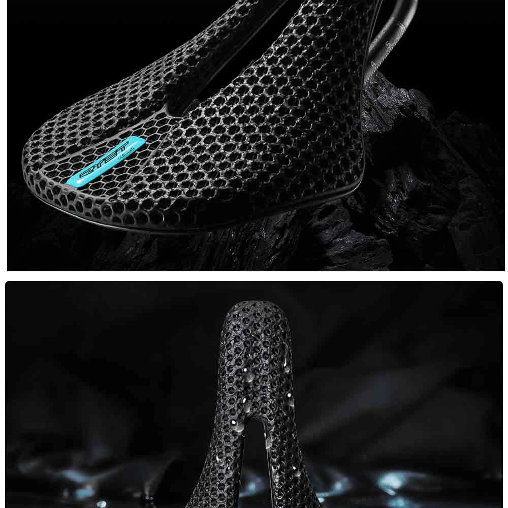 RYET 3D Gedruckt Carbon Fahrrad Sattel 140mm 143mm Superlight Road MTB Rennrad Sitz Sättel Kissen Radfahren sitzen Teile – Detail 23