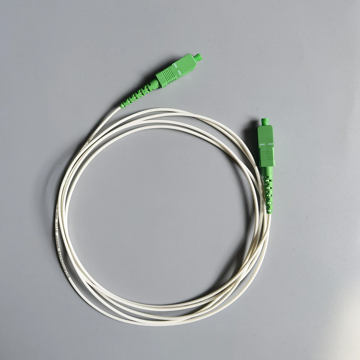 10 Uds SC/APC-SC/APC Cable de fibra óptica 2M interior FTTH 2,0mm LSZH Simplex 9/125μm Cable de conexión óptica de baja pérdida de inserción