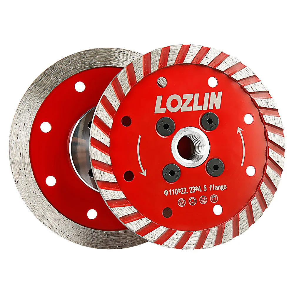 disco-de-corte-turbo-diamantado-lozlin-110mm-com-flange-removivel-5-8-11-lamina-de-serra-diamantada-para-escultura-em-pedra-e-granito