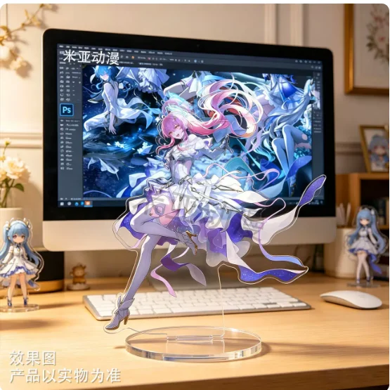 Anime Wuthering Waves Jinhsi Aemeath 10cm Acrylic Cartoon Stand Figure Model Plate Cosplay Collection Desktop Decor Gifts MM