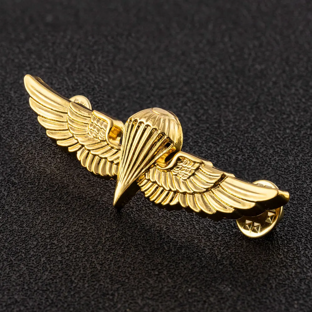 Flight Officer Wings Pins Golden Paratroopers Medal of Challenge Badges