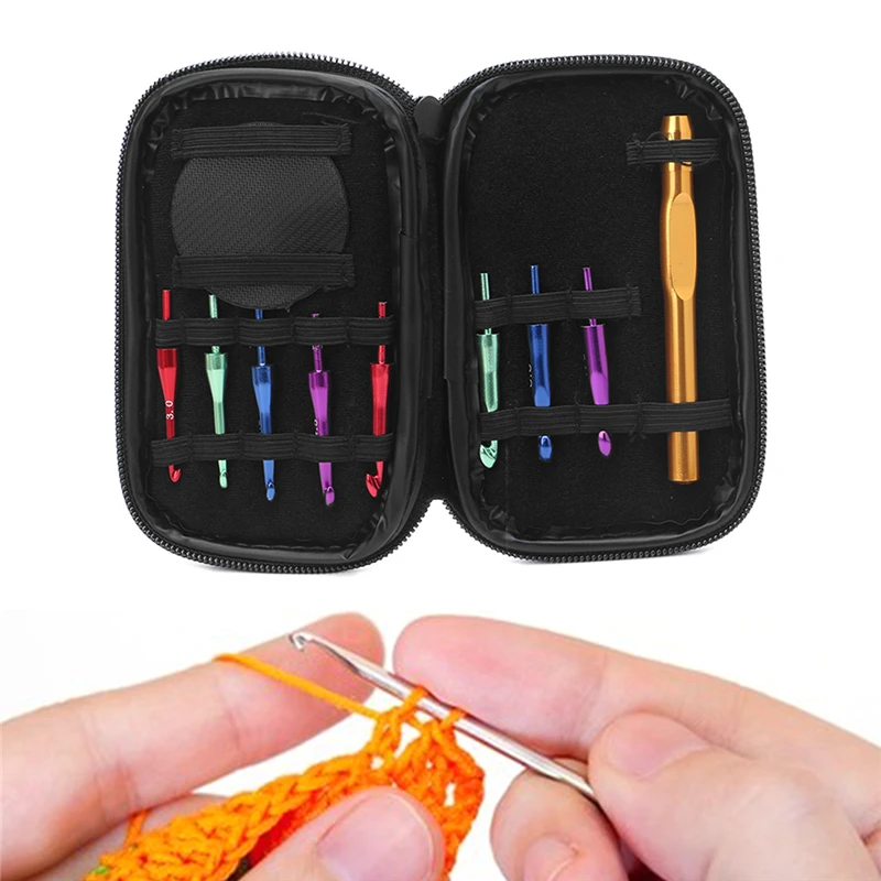 Interchangeable for Head Crochet Hook Alumina Knit Needle Handle Weave Sewing To