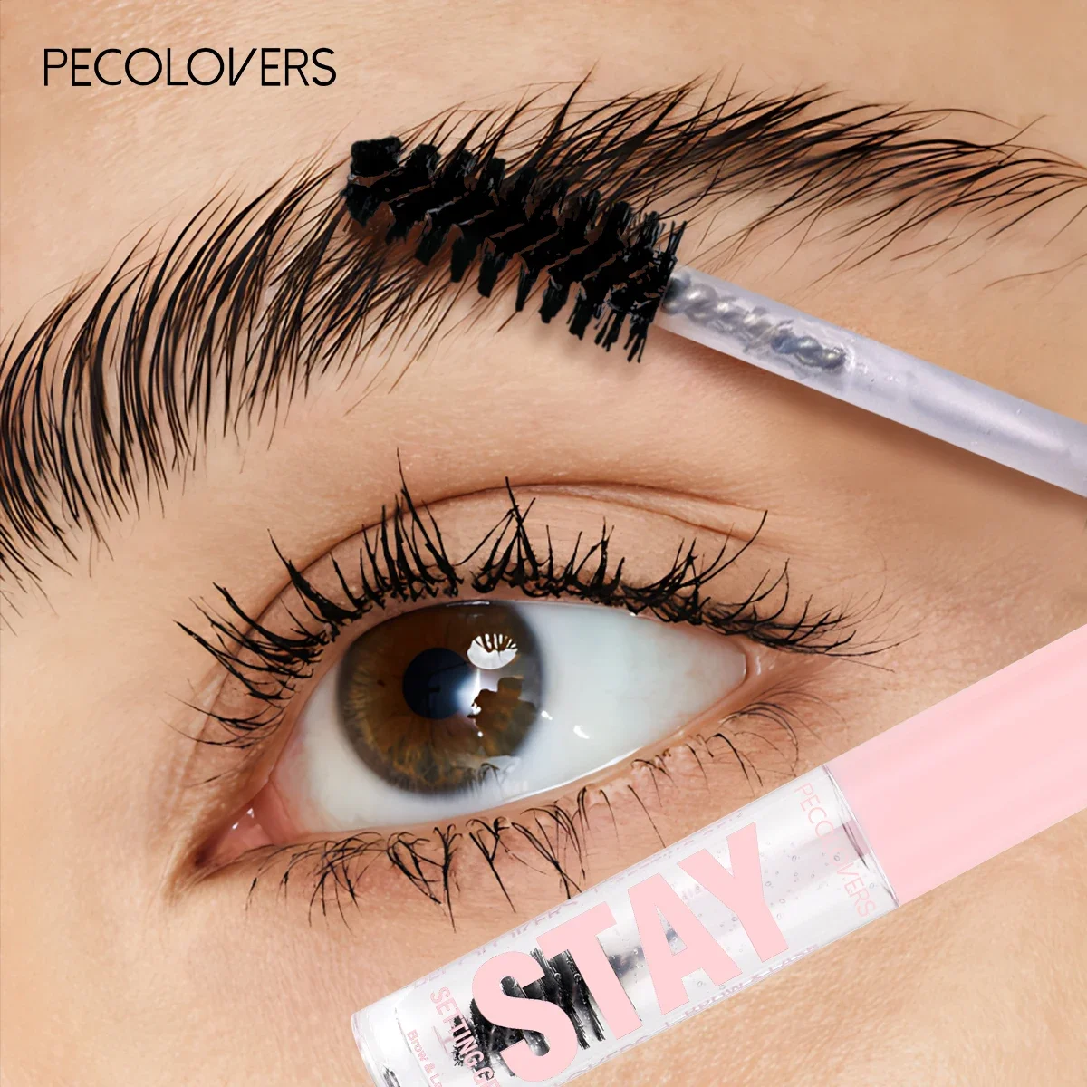 3pcs Waterproof 3D Eyebrow Gel,Sweatproof, Long-Lasting Eyebrow Shaping Gel,Lightweight, Silky Transparent,Built-In Brush