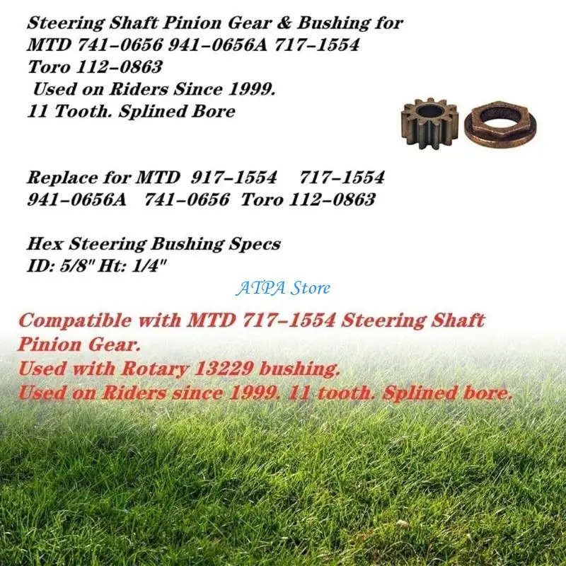 

U13C Steering Shaft Bushing for 112-0863 1180 1212 1515 1517 1525 1527 1529 1600 1800 LT1018 LT1022 LT1024 LT1040