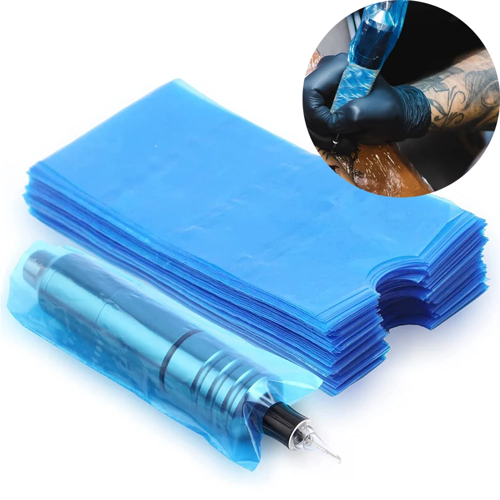 50/100/200pcs Disposable Tattoo Pen Sleeves Covers Bags Supply for Tattoo Machine Tattoo Clip Cord Cover Filter Pen Accessories