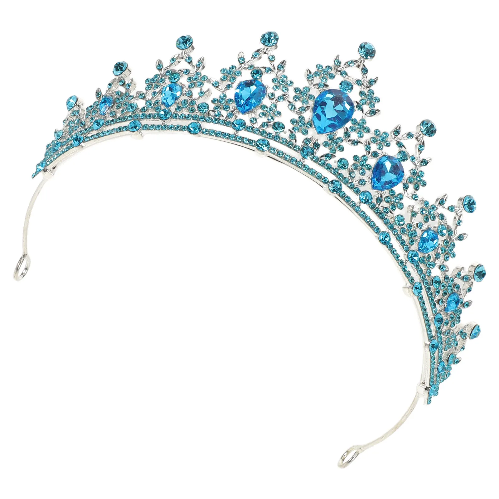 

Crystal Rhinestone Baroque Tiara Vintage Crown Headpiece Bridal Wedding Accessory for Women Party Prom Cosplay Retro Headwear