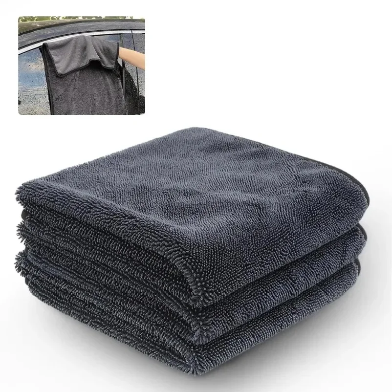 60x90CM Microfiber TowelsUltra-Thick Car Washing Towel Auto Extra Soft Rag Car Care Cleaning Drying Cloth New