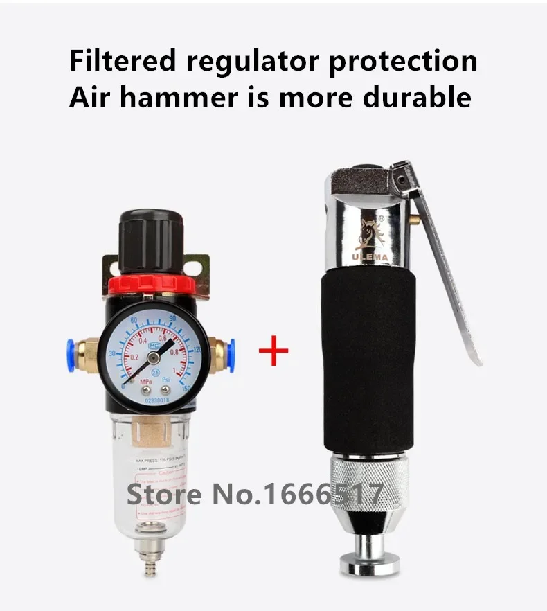 

Pneumatic massage hammer Air power shoes hammer with filter regulator 5500BPM High quality NE