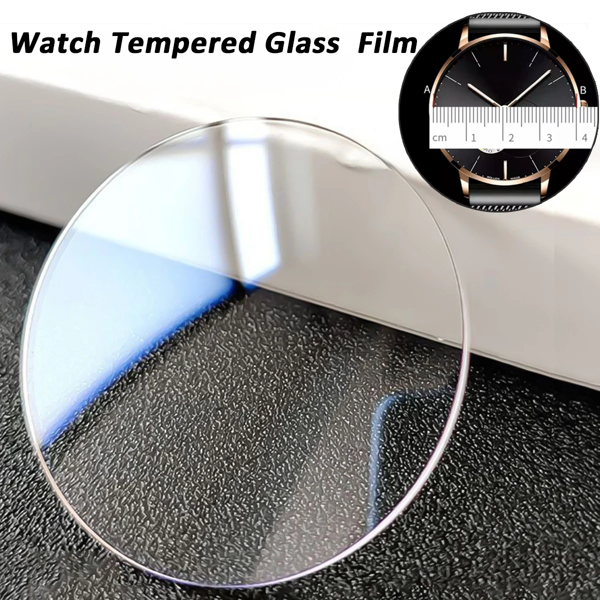 26-46mm Diameter Universal Tempered Glass Smartwatch Screen 