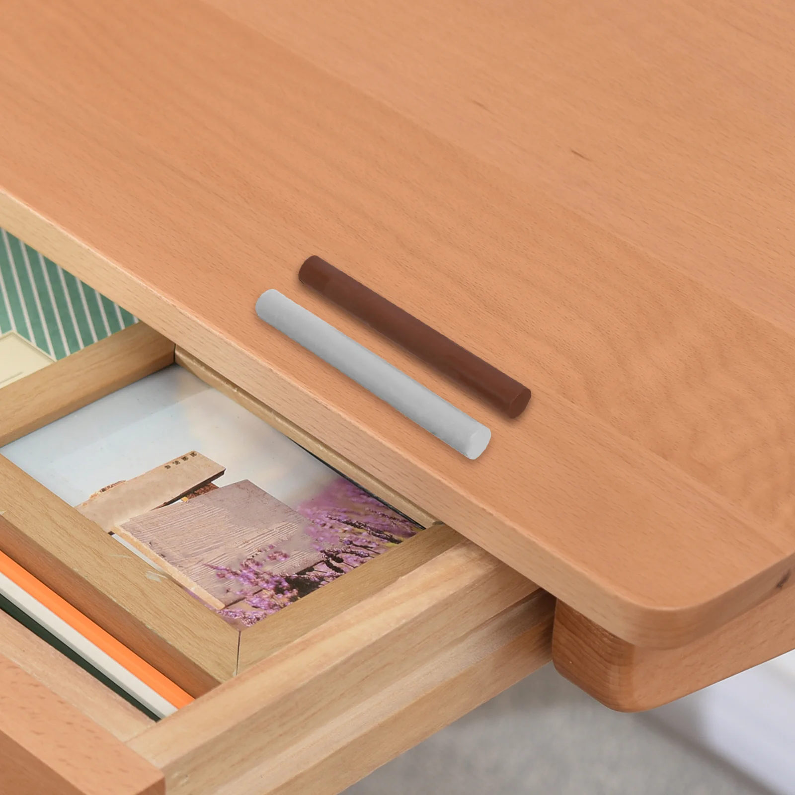 

6Pcs Wood Furniture Repair Wax Filler Sticks Multi Color Easy Apply Scratch Repair Markers for Floor Door Table