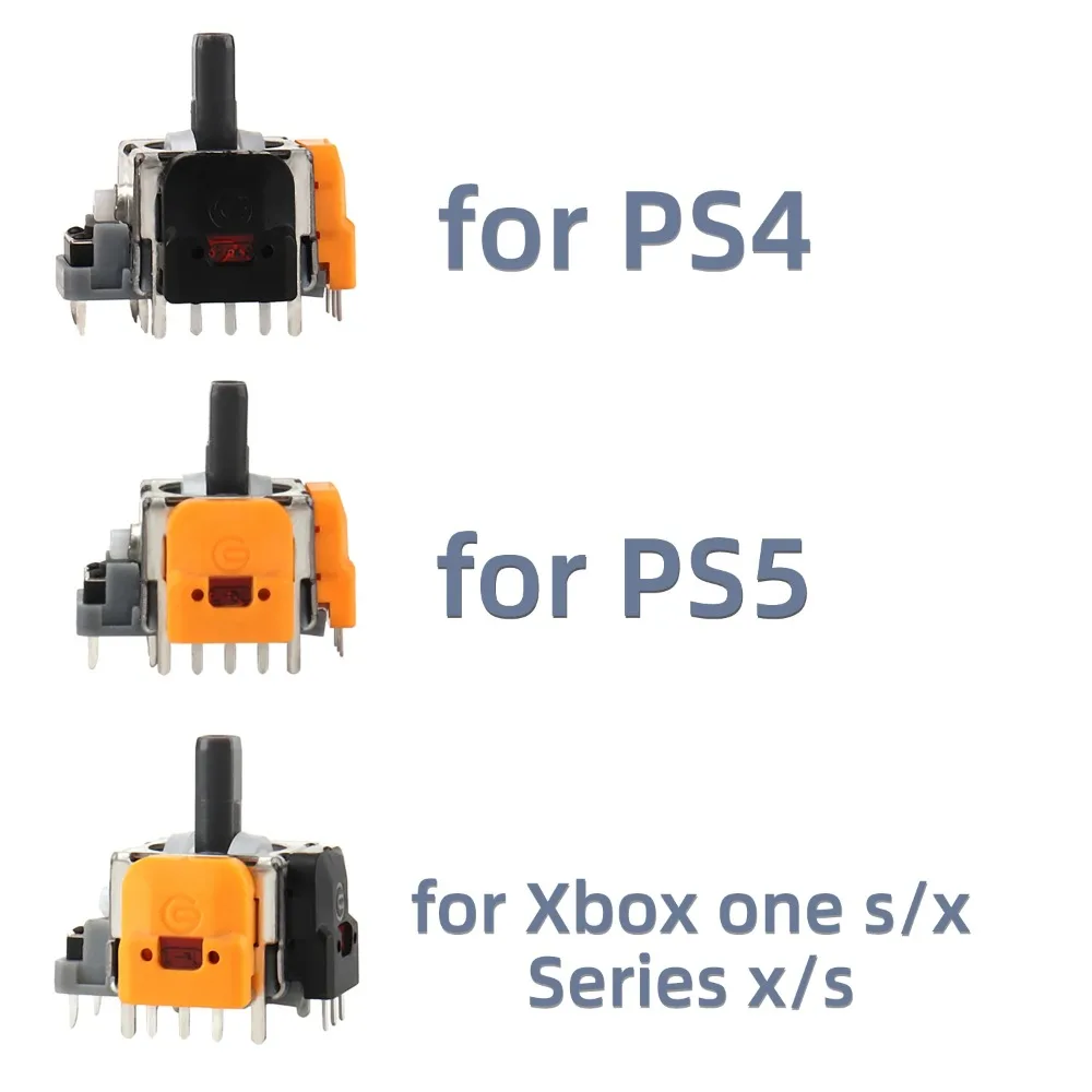 2-4 قطعة استبدال قاعة تأثير عصا التحكم ثلاثية الأبعاد عصا التحكم التناظرية ل PS5 PS4 Xbox One تحكم ThumbStick إصلاح أجزاء التبعي