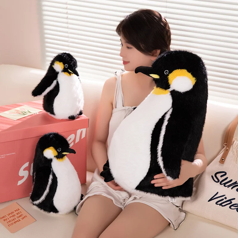 Kawaii huggable pinguim gordo pelúcia macio brinquedos bonitos, brinquedos de animais de pelúcia, boneca do bebê, brinquedo das crianças, presente de aniversário para crianças, meninas