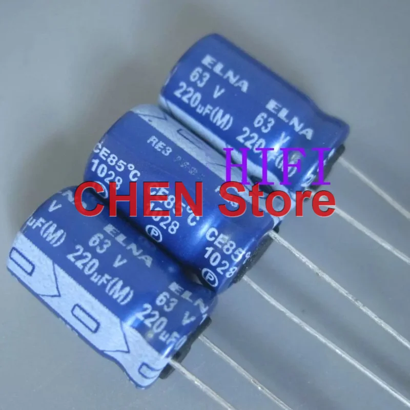 

20PCS/lot original ELNA RE3 63V220UF 10X16MM 85C 220UF 63V electrolytic capacitor free shipping