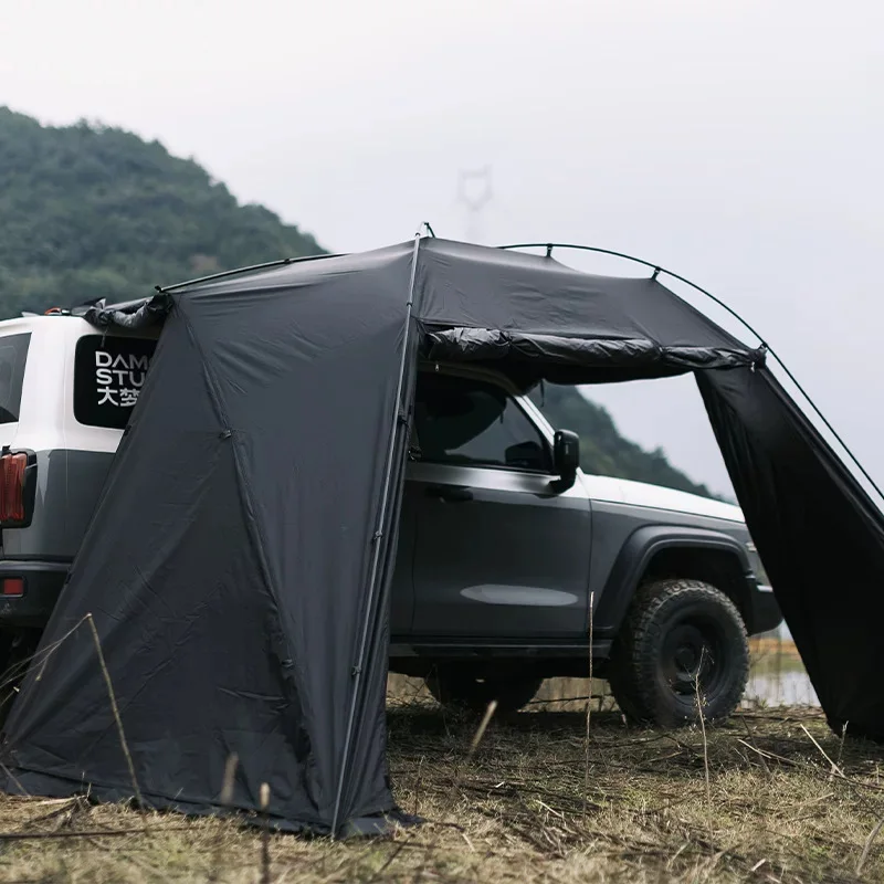 Car Side Awning, Waterproof Canopy, Tailgate Tent, UV-Protective Awning, Road Trips, Camping & Outdoor Shelter