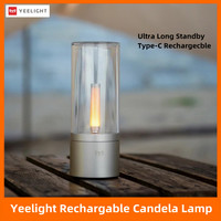 Yeelight Candle Lamp Rechargeable Romantic Yellow light LED Night light Atmosphere Light Stepless Dimming Dinner light