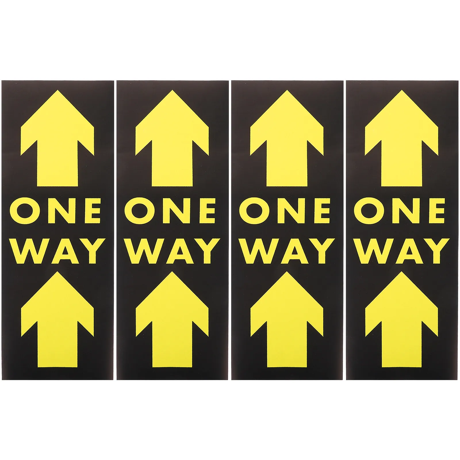 

4Pcs Safety Distance Floor Stickers Directional Arrow Decals for Prevention Public Area Guidance Floor Marking Adhesive