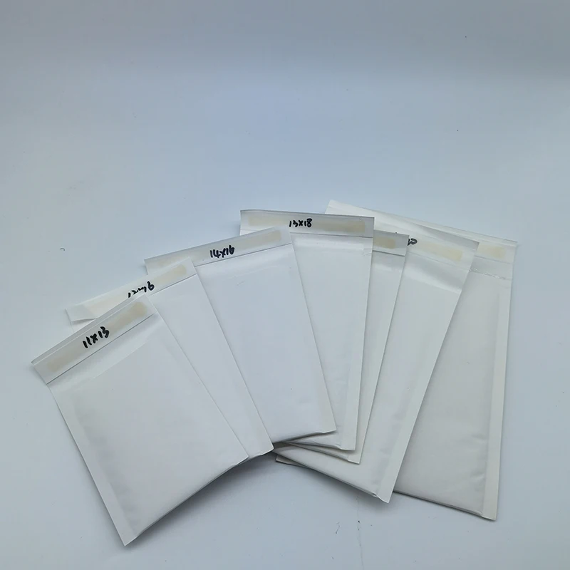 10/20Pcs Kraft Bubble Mailers Padded Envelopes for Mailing Shipping Packing Kraft Paper Cushion Envelopes White Bubble Bag