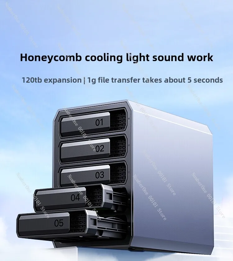 Hard Disk Array Box, Aluminum Alloy Disk Cabinet, Multiple Dual Disk Positions, RAID, External SATA Base, Cage, and Reader