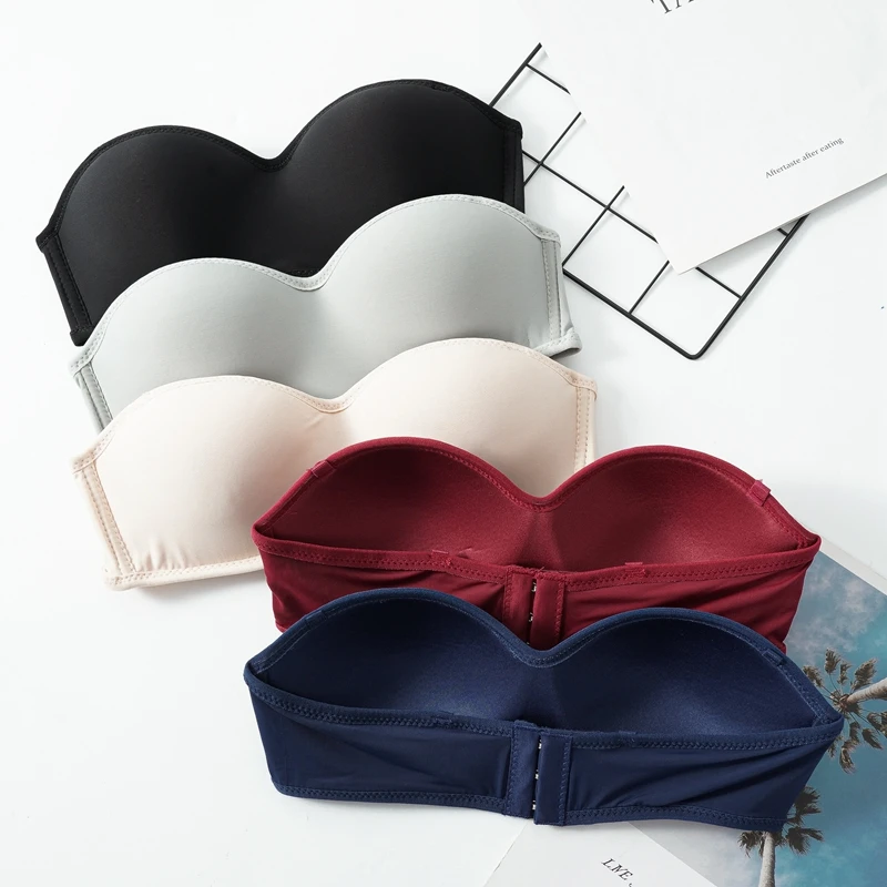 Women Invisible Bra Strapless Bralette 1/2 Cup Women's Underwear Sexy Lingerie Female Seamless Party